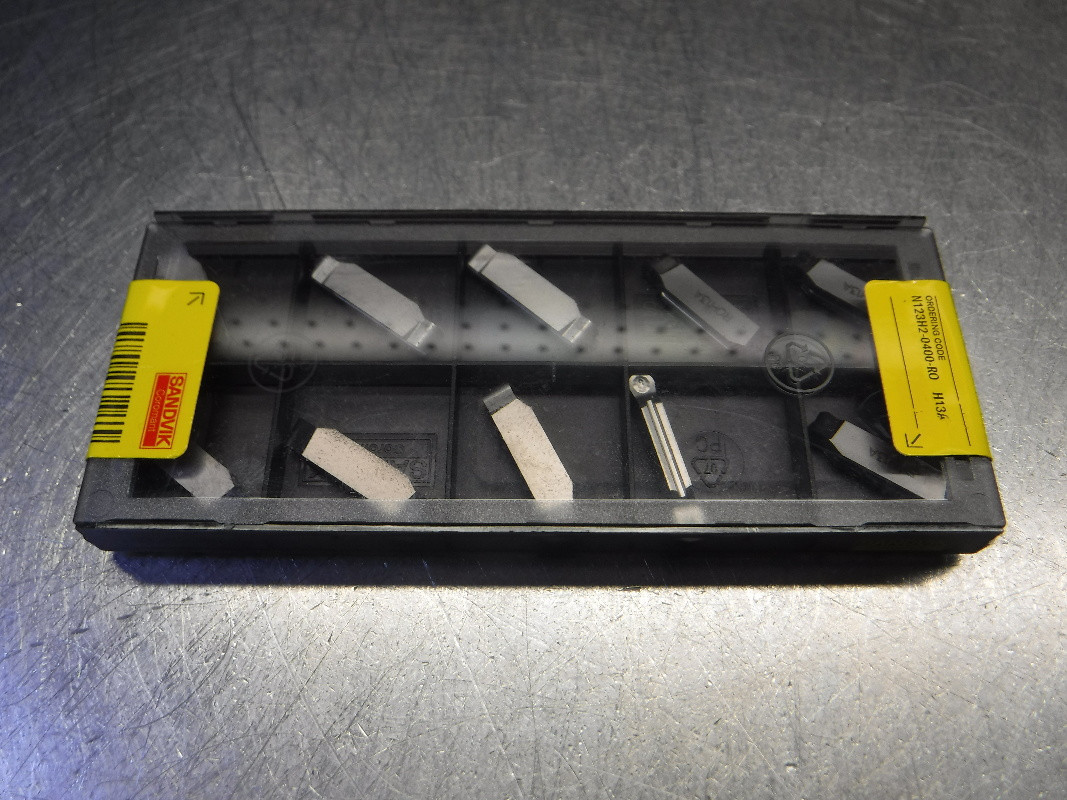 Sandvik Carbide Turning Inserts QTY10 N123H2-0400-RO H13A 