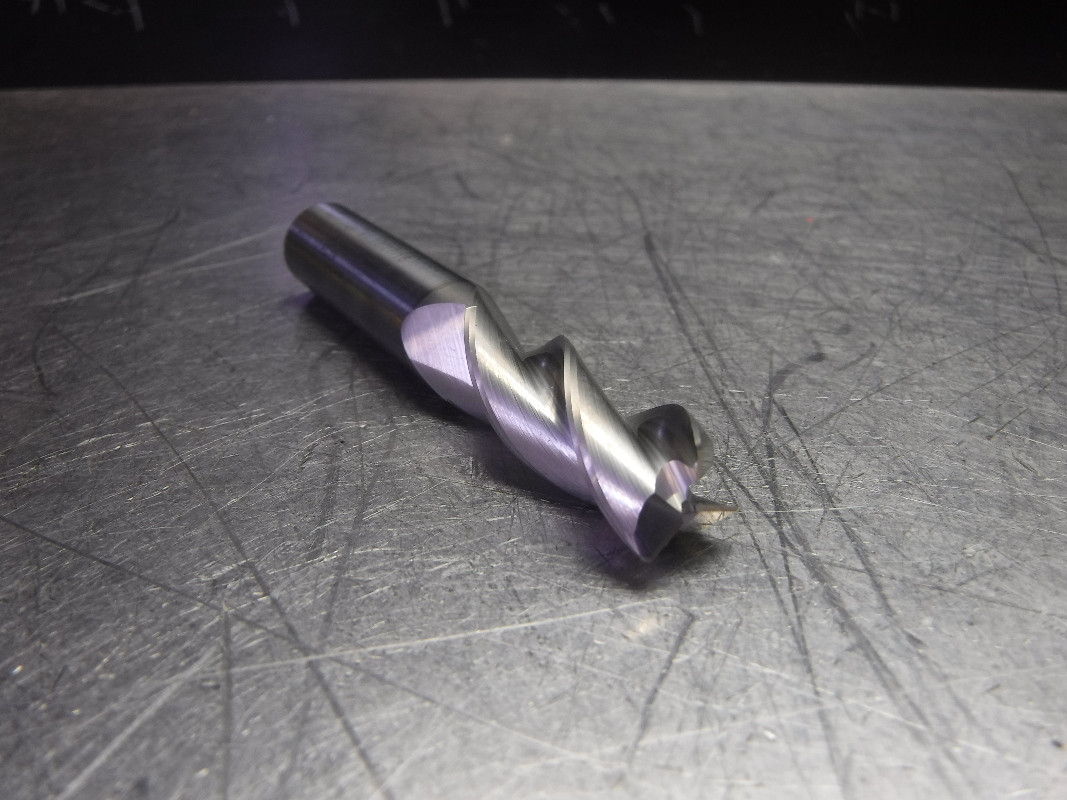 Fullerton Tool 1/2" Solid Carbide Endmill 3 Flute 27120FC19 Superior