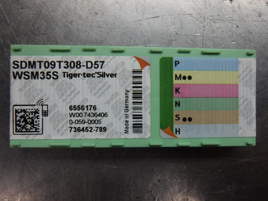 Walter Carbide Inserts QTY10 SDMT09T308-D57 WSM35S