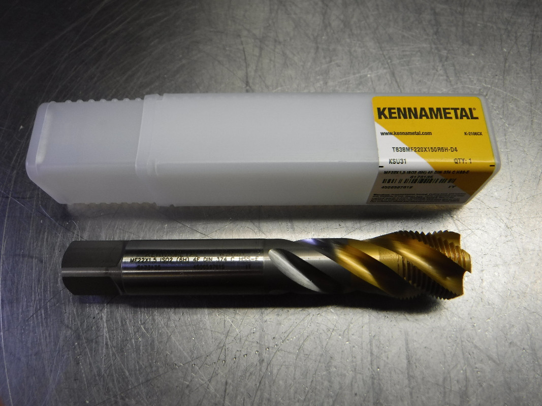 Kennametal M22x1.50 D4 4 Flute HSS Tap T838MF220X150R6H-D4 KSU31