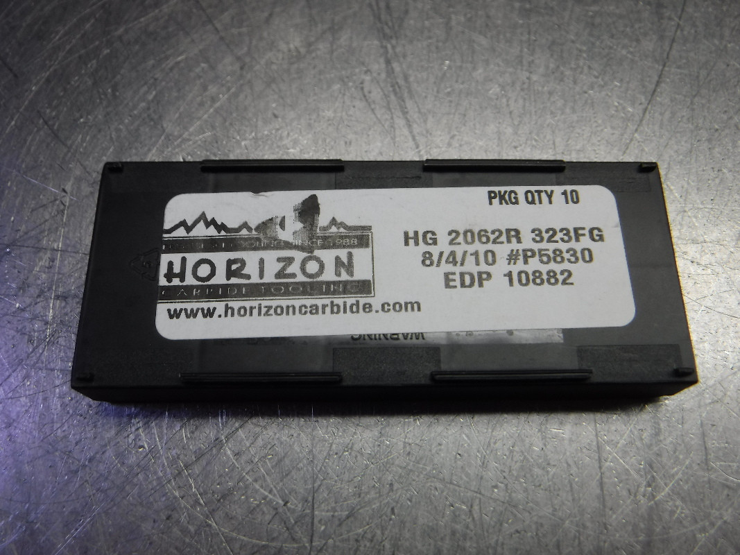 Horizon Carbide Grooving Inserts QTY10 HG 2062R 323FG - Superior