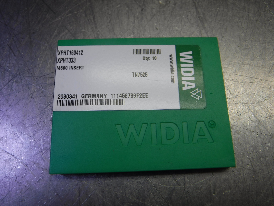 Widia Inserts Widia Carbide Inserts QTY10 XPHT160412 / XPHT333 TN7525 - Superior ...