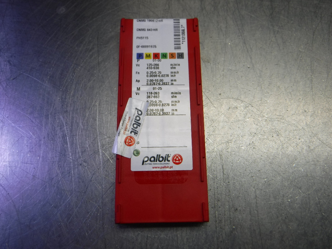 Palbit Carbide Inserts QTY10 CNMG643-HR / CNMG190612-HR PH5115