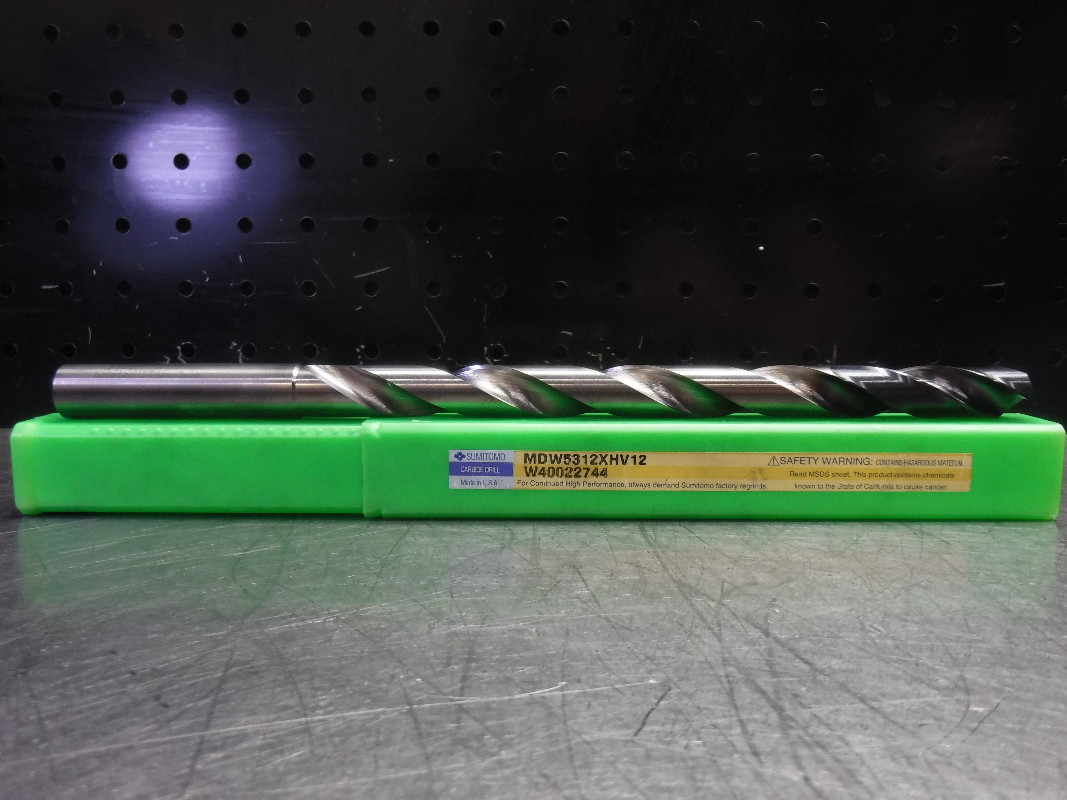 Sumitomo 17/32" Carbide Drill Coolant Thru MDW5312XHV12 Superior