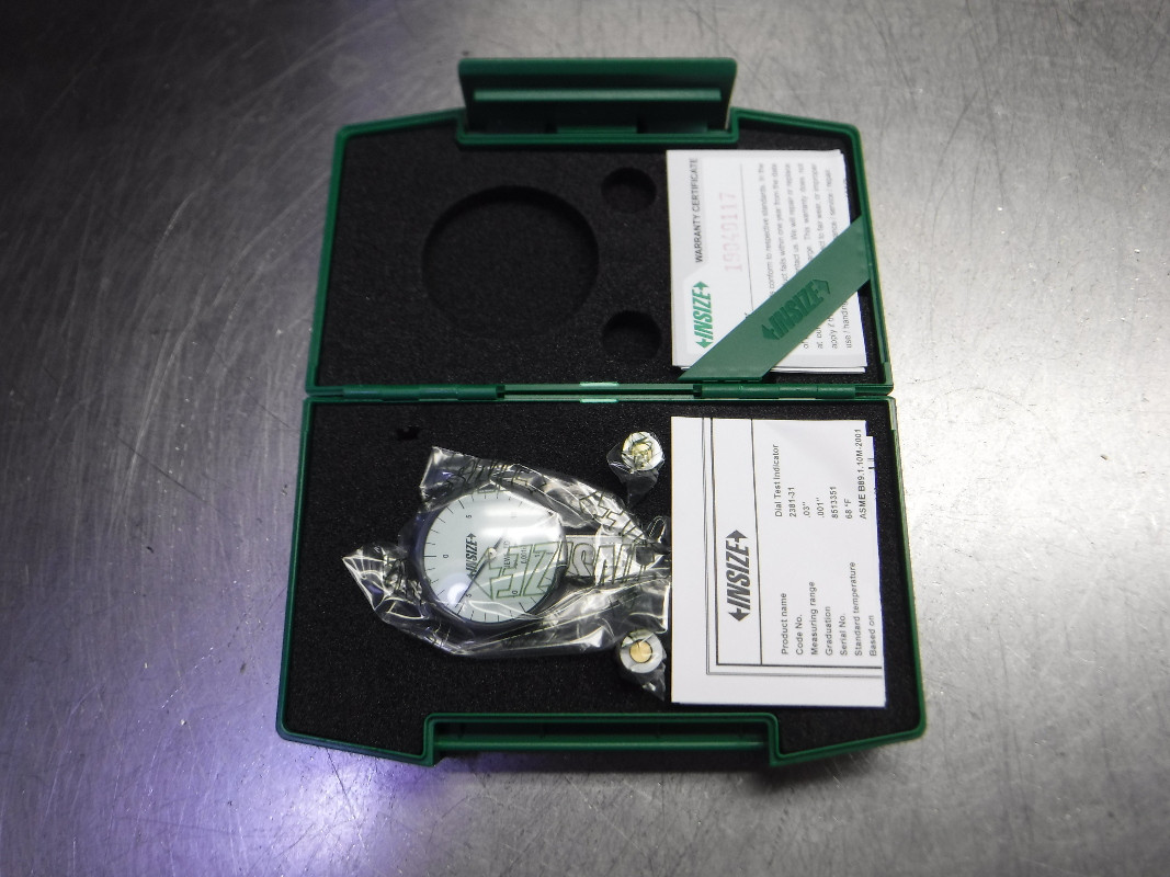 Insize Testing Kit Insize Dial Test Indicator .03 x .001