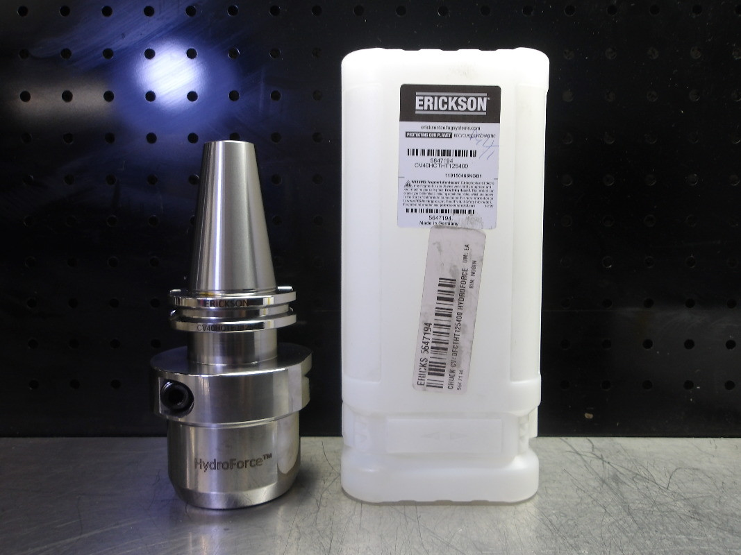 Erickson 1.250" Hydraulic Tool Holder 4" Pro CV40HCTHT125400 Superior