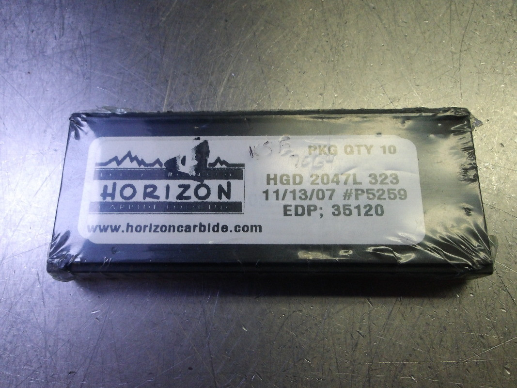 Horizon Carbide Grooving Inserts QTY10 HGD 2047L 323 Superior Machine