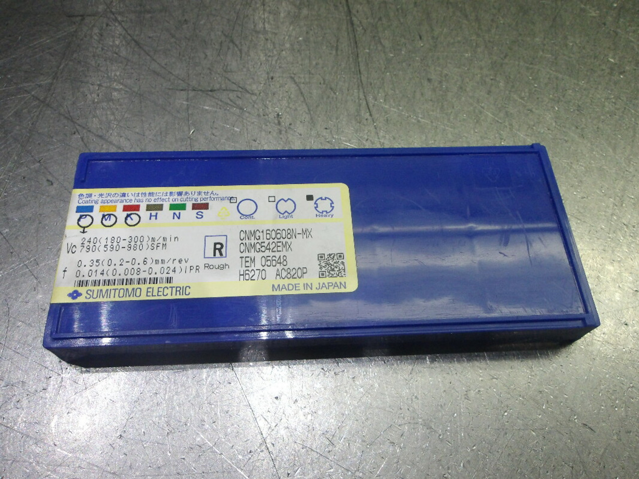 Sumitomo Carbide Inserts QTY10 CNMG542EMX/CNMG160608N-MX