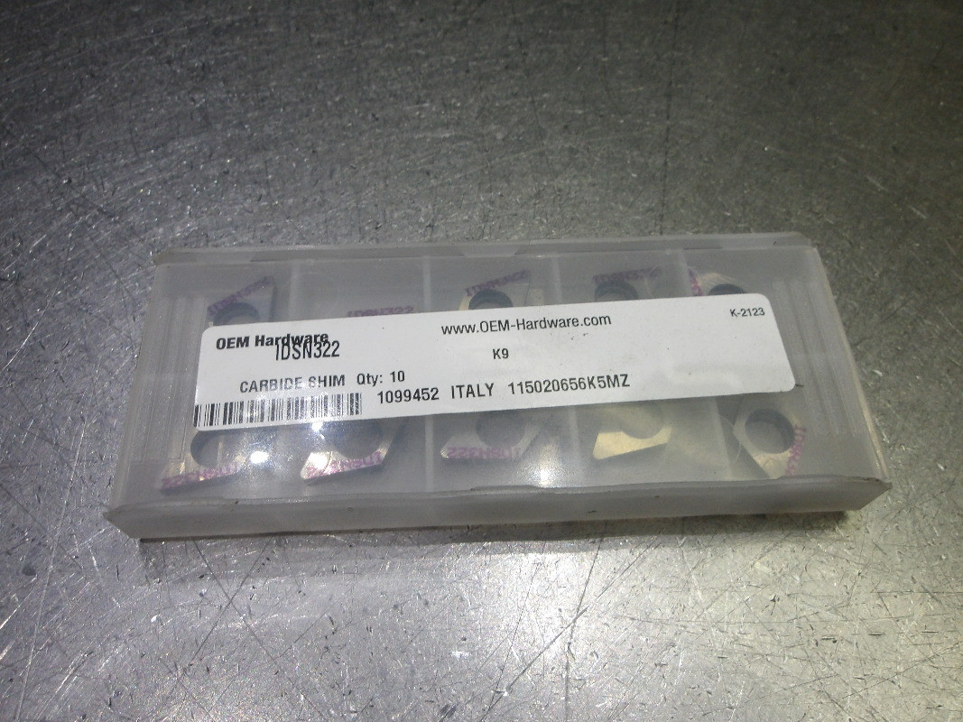 Lot De 10 Inserts Kennametal IVSN322-K9 (PKG OF 10) - Neufs, Pour Usinage