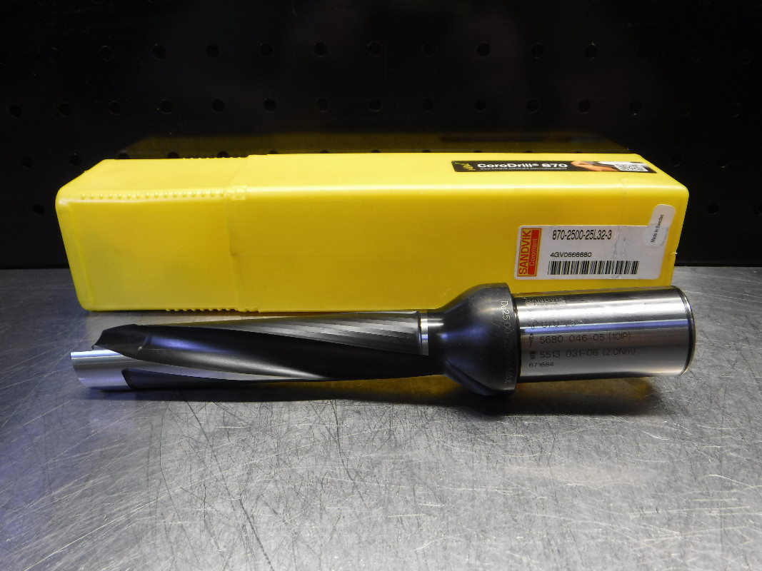 Sandvik 2525.99mm Indexable Drill 32mm Shank 870250025L325 (LOC2630