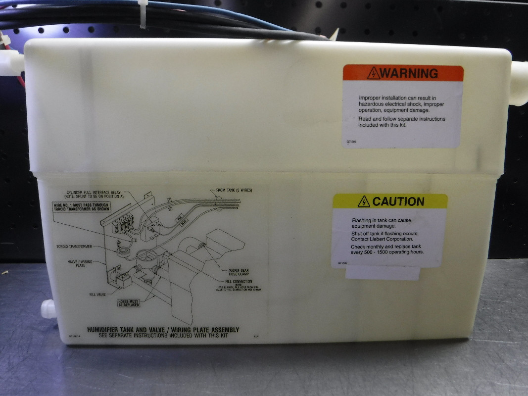 Liebert Humidifier Tank And Valve / Wiring Plate Assembly 153310P2