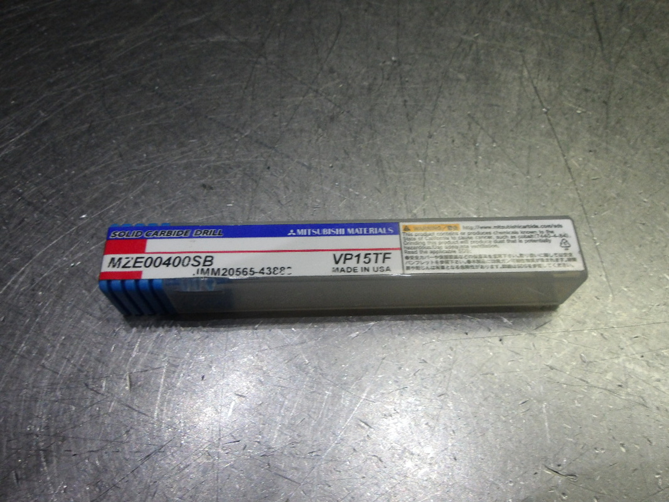 Mitsubishi .04" Carbide Drill 1/8" Shank MZE00400SB VP15TF (LOC823B