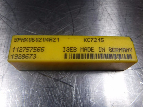 Kennametal Carbide Inserts QTY10 SPHX060204R21 KC7215 (LOC634)