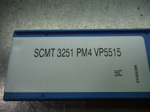 Valenite Carbide Inserts QTY10 SCMT 32.51-PM4 / 09T304-PM4 VP5515 (LOC2253B)