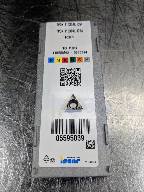 Iscar Carbide Inserts QTY10 TPGX 110304L IC54 (LOC924)