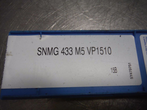 Valenite Carbide Inserts QTY10 SNMG 433 M5 VP1510 (LOC1297B)