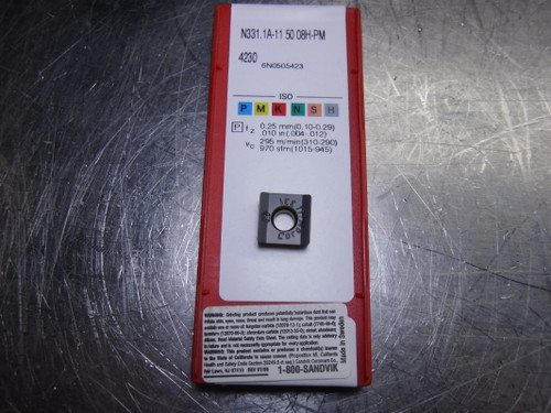 Sandvik Carbide Inserts QTY10 N331.1A-11 50 08H-PM4230 (LOC2894A) Sandvik Carbide Inserts QTY10 N331.1A-11 50 08H-PM4230 (LOC2894A)