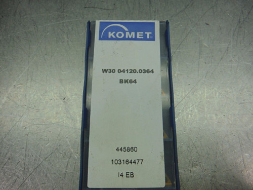Komet Carbide Inserts QTY10 W30 04120 0364 BK64 (LOC1846B)