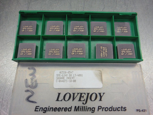 Lovejoy Carbide Inserts QTY10 SPE 634V LT4081 (LOC1546)