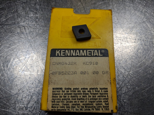 Kennametal Carbide Inserts QTY5 CNMG432K / CNMG 12 04 08K KC910 (LOC2540)