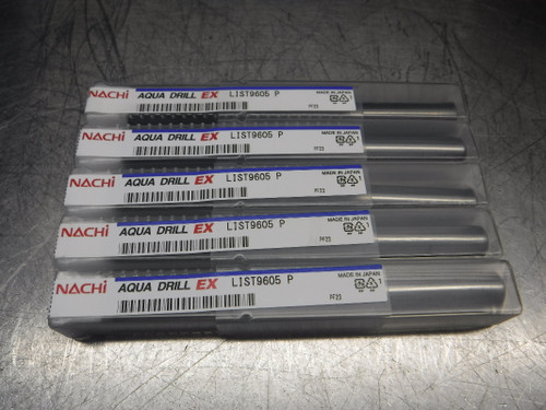 Nachi Aqua Drill EX 21/64" Carbide Drill 9mm Shank QTY5 L9605 (LOC1971A)