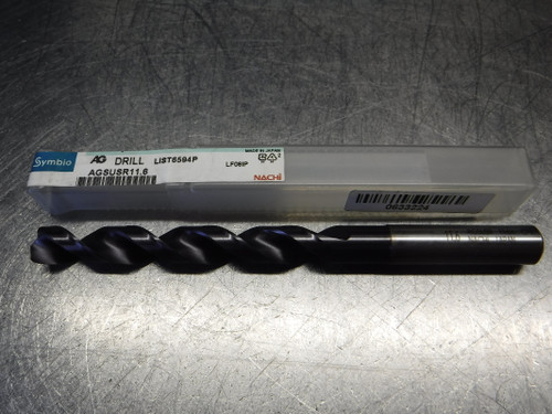 Nachi Symbio AG 11.6mm HSS Drill 12mm Shank AGSUSR 11.6 L6594P (LOC1368B)