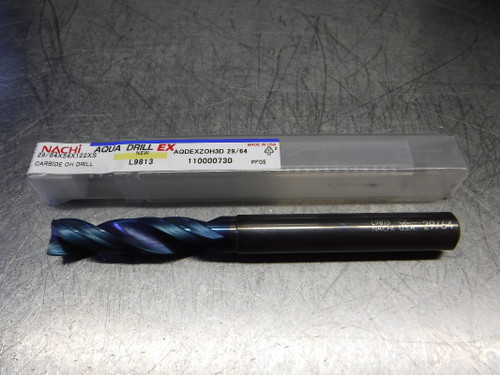 Nachi Aqua Drill EX 29/64" Carbide Drill 12mm Shank 29/64x54x122xS (LOC117)