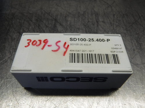 SECO Carbide Tip Drill Inserts QTY2 SD100-25.400-P (LOC1184B)