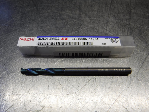 Nachi Aqua Drill 11/64" Carbide Drill 5mm Shank 11/64 L9605 (LOC1051B)