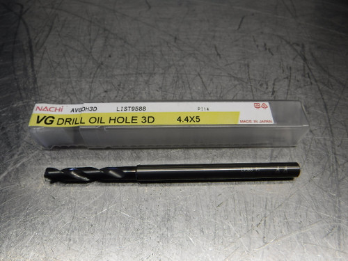 Nachi VG Drill Oil Hole 3D 4.4mm Carbide Drill 5mm Shank AVGOH3D L9588 (LOC888B)