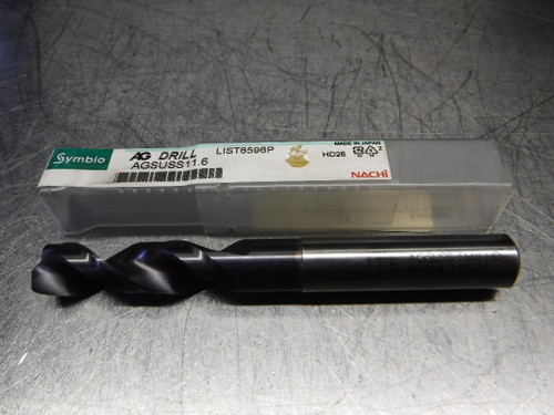 Nachi Symbio AG 11.6mm HSS Drill 12mm Shank AGSUSS 11.6 L6596P (LOC855)