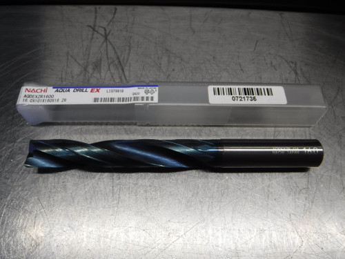 Nachi Aqua Drill EX 16mm Carbide Drill 16mm Shank 16.0x101x160x16 ZR (LOC2091A)