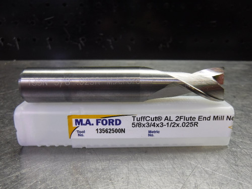 M.A. Ford TuffCut 5/8" Solid Carbide Endmill 2 Flute 13562500N (LOC2383B)