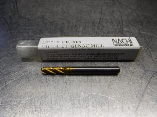 Nachi 3/16" Carbide Ball Nose Endmills 3/16" Shank L9273X CRFX06 (LOC117)