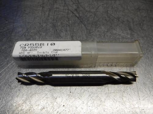 INHC 5/16" 4 Flute HSS Double Ended Endmill 3/8" Shank CR55B10 (LOC841)