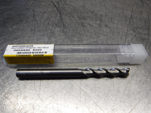 Kennametal 1/4" Carbide 2 Flute HP Endmill for Aluminum AADF0250J2CRB (LOC1535)