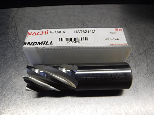 Nachi 1.250" HSS 6 Flute Endmill 1.250" Shank PFC40A 1-1/4 L6211M (LOC1975B)