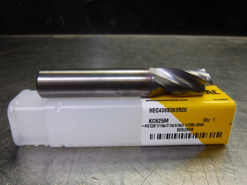 Kennametal 7/16" Carbide Endmill 3 Flute HEC438S363R20 KC625M (LOC1005A)