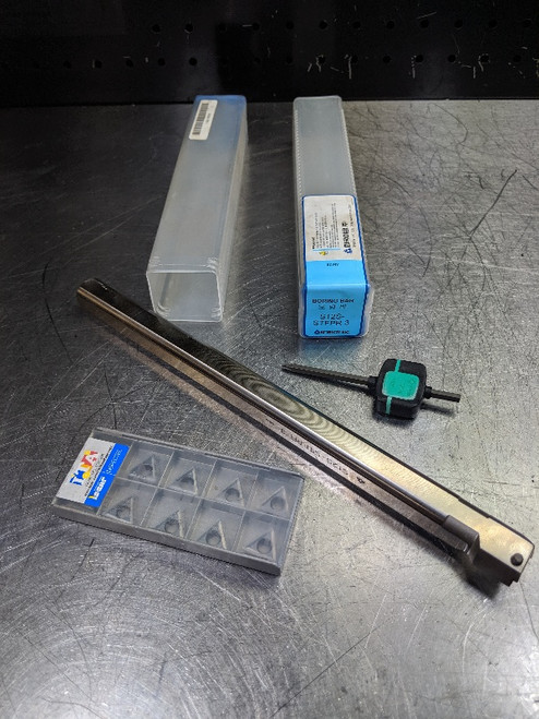 Korloy 3/4" Indexable Boring Bar w/ Inserts S12S-STFPR 3 (LOC3114B)