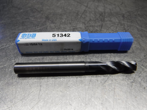 SGS 15/64" Carbide Drill 1/4" Shank 135 15/64 TA (LOC253B)