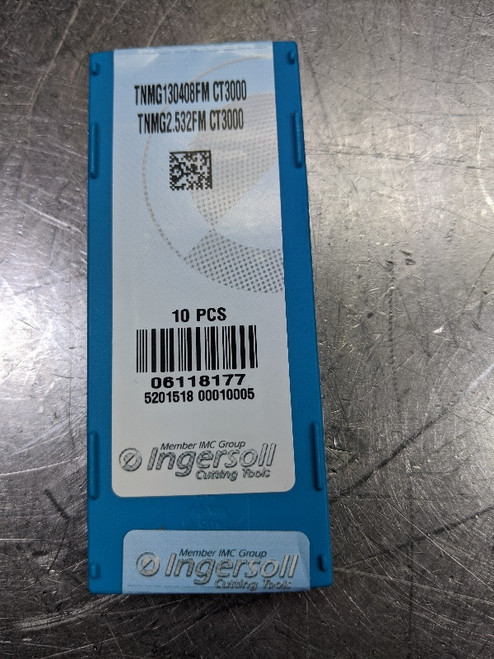 Ingersoll Cermet Inserts QTY10 TNMG 130408 FM / TNMG 2.532 FM CT3000 (LOC2674B)