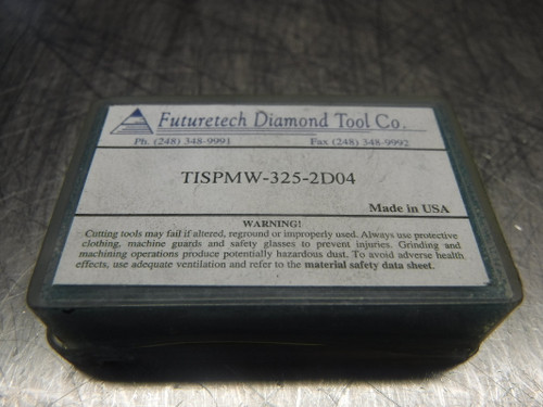 Futuretech PCD Carbide Inserts QTY2 TISPMW-325-2D04 (LOC887)