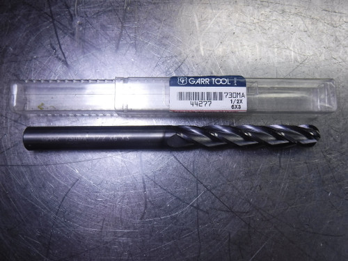 Garr 1/2" Solid Carbide Ball Nose Endmill 4 Flute 730MA 1/2X6X3 (LOC519)