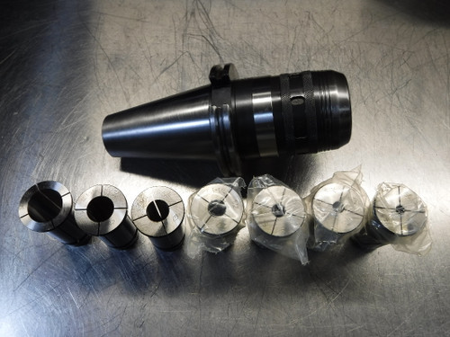 Iscar CAT50 1.25" Power Milling Kit w/ 7 Collets CAT50 MAXIN 1-1/4 (LOC1125A)