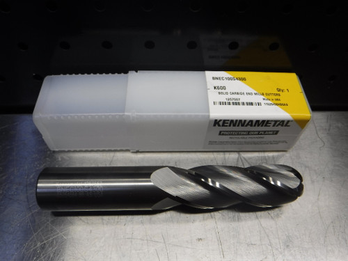 Kennametal 1" 4 Flute Carbide Ball Nose Endmill BNEC100S4300 K600 (LOC2151A)