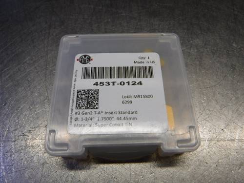 AMEC Super Cobalt Gen2 T-A Spade Drill Insert QTY1 453T-0124 (LOC1626)
