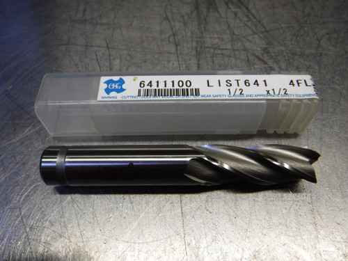 OSG 1/2" 4 Flute HSS Endmill 1/2" Shank 1/2X1/2 4FL (LOC1876B)