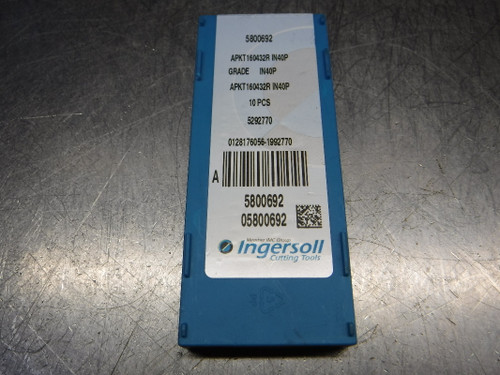 Ingersoll Carbide Milling Inserts QTY10 APKT160432R IN40P (LOC2331)