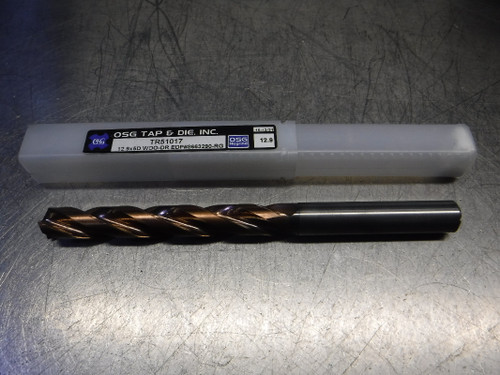 OSG 12.9mm 3 Flute Coolant Thru Carbide Drill 13mm Shank TR51017 (LOC1398D)