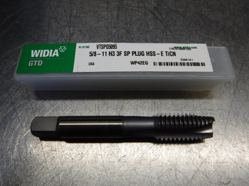 Widia/GTD 5/8"-11 H3 HSS Spiral Point Plug Tap VTSPO5095 (LOC1398B)